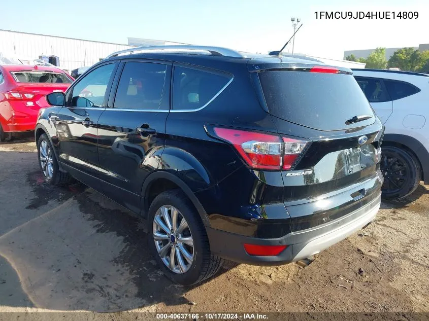 2017 Ford Escape Titanium VIN: 1FMCU9JD4HUE14809 Lot: 40637166