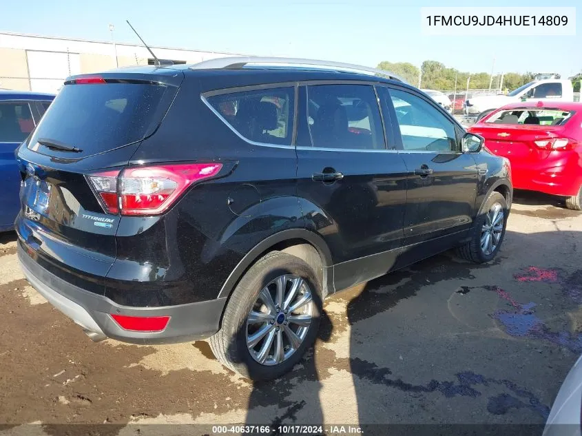 2017 Ford Escape Titanium VIN: 1FMCU9JD4HUE14809 Lot: 40637166