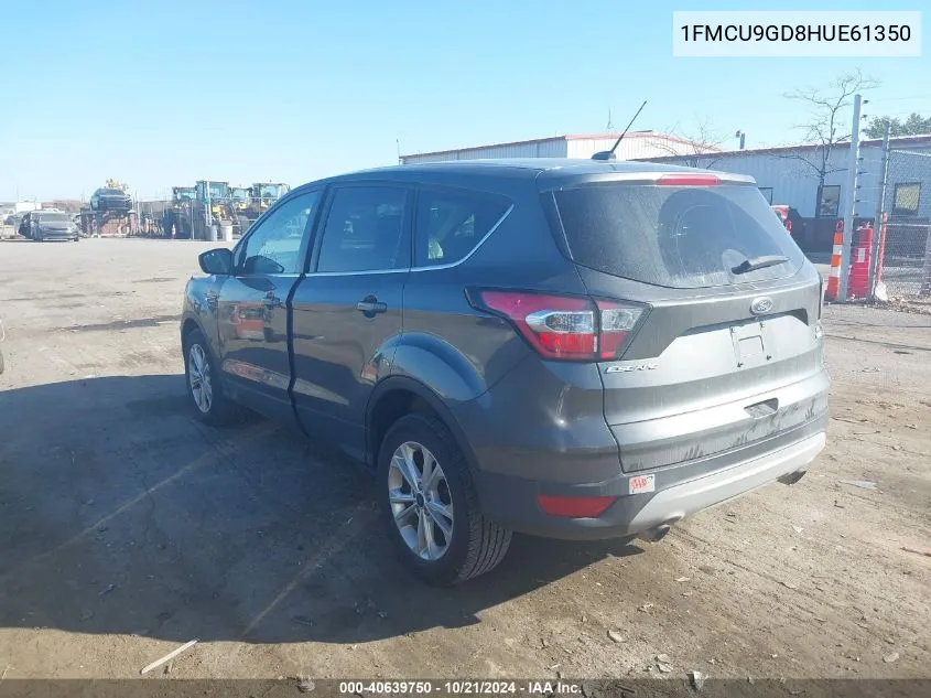 2017 Ford Escape Se VIN: 1FMCU9GD8HUE61350 Lot: 40639750