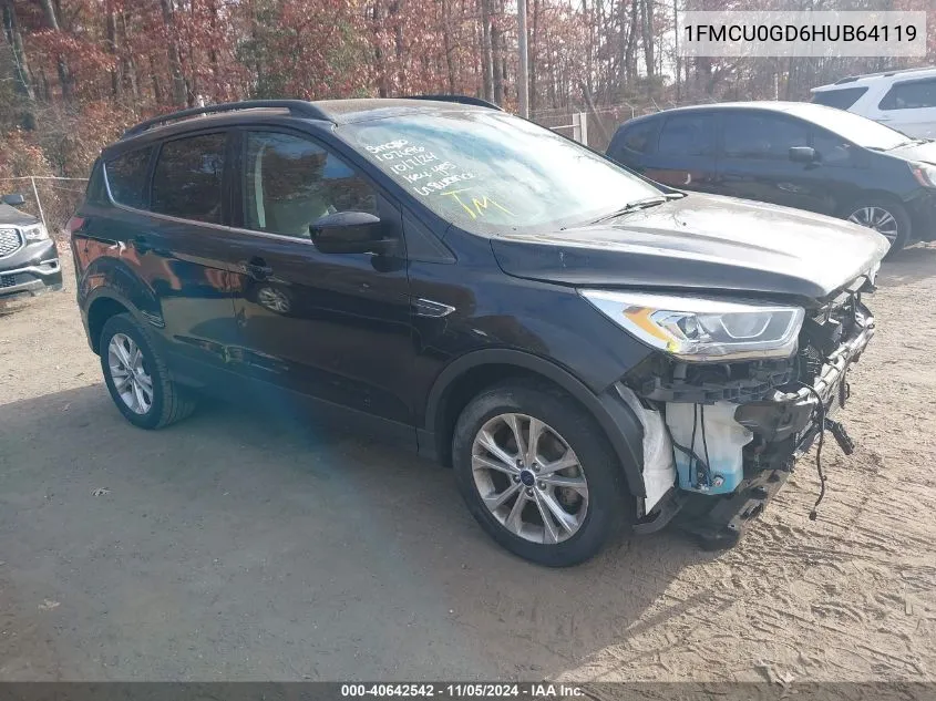 2017 Ford Escape Se VIN: 1FMCU0GD6HUB64119 Lot: 40642542