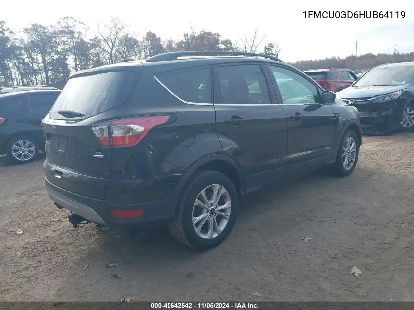 2017 Ford Escape Se VIN: 1FMCU0GD6HUB64119 Lot: 40642542