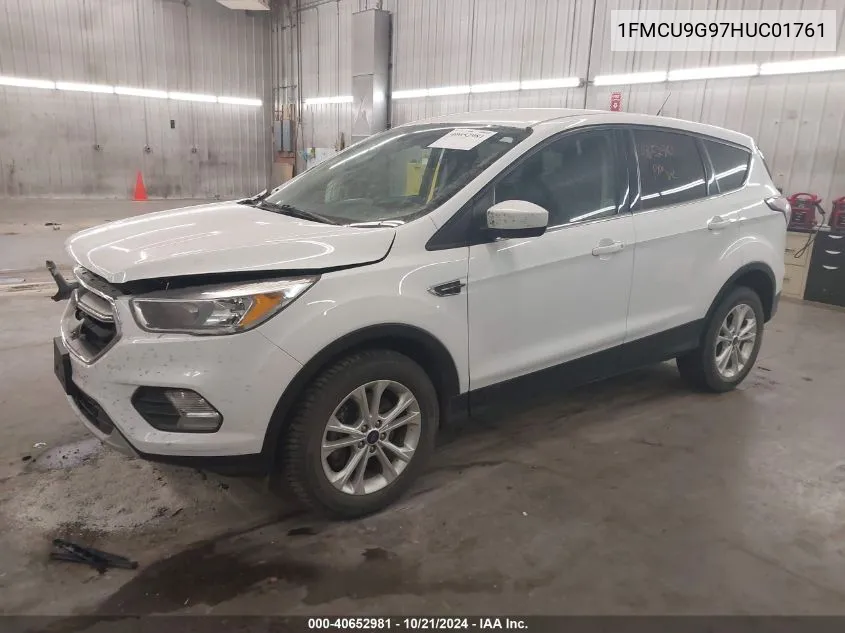 2017 Ford Escape Se VIN: 1FMCU9G97HUC01761 Lot: 40652981