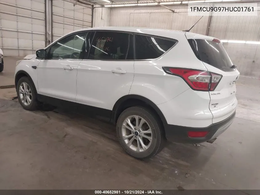 2017 Ford Escape Se VIN: 1FMCU9G97HUC01761 Lot: 40652981