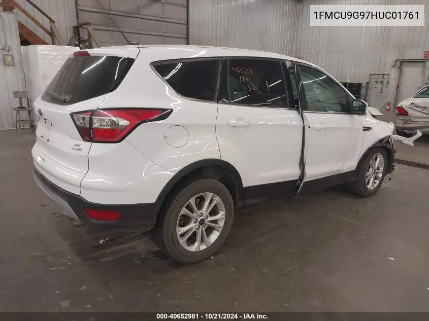 2017 Ford Escape Se VIN: 1FMCU9G97HUC01761 Lot: 40652981