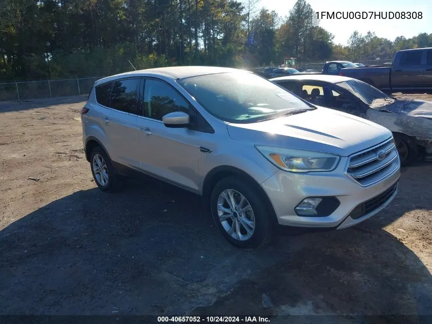 2017 Ford Escape Se VIN: 1FMCU0GD7HUD08308 Lot: 40657052