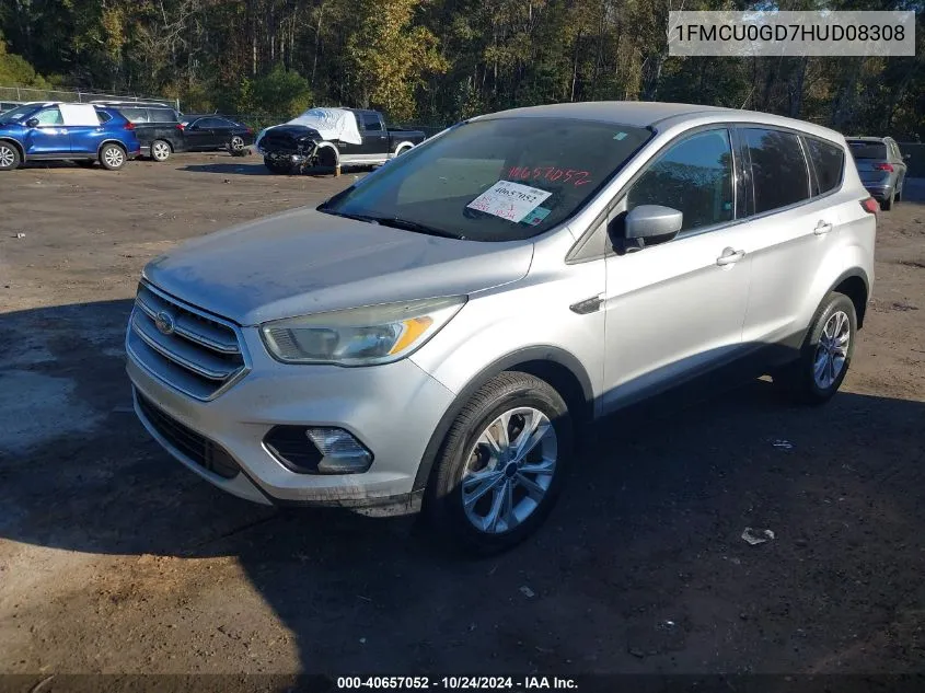 2017 Ford Escape Se VIN: 1FMCU0GD7HUD08308 Lot: 40657052