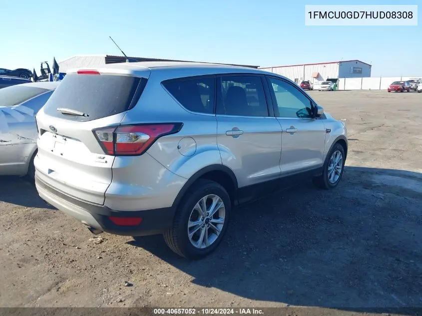 2017 Ford Escape Se VIN: 1FMCU0GD7HUD08308 Lot: 40657052