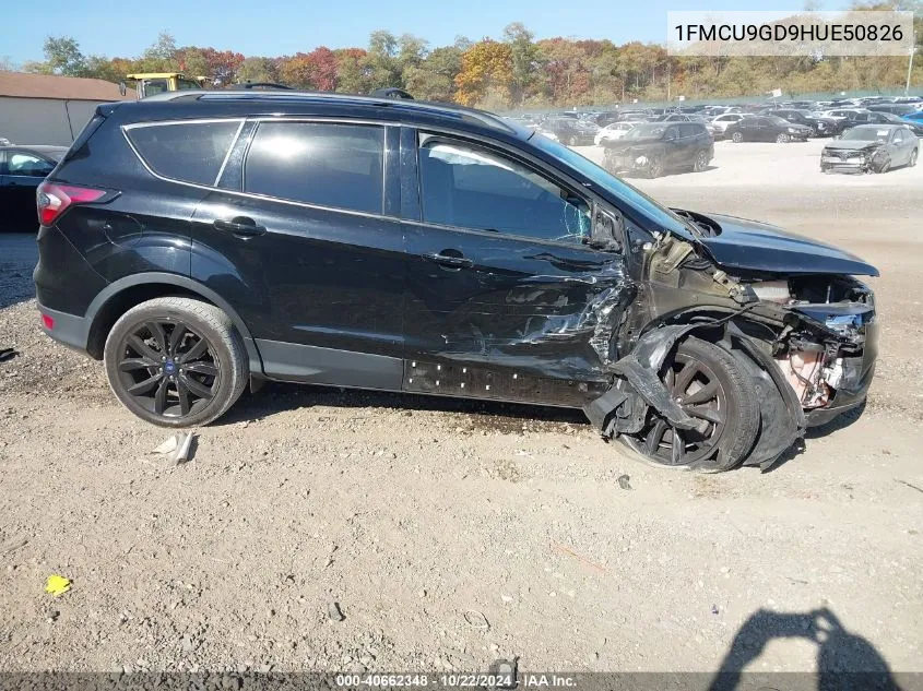 2017 Ford Escape Se VIN: 1FMCU9GD9HUE50826 Lot: 40662348