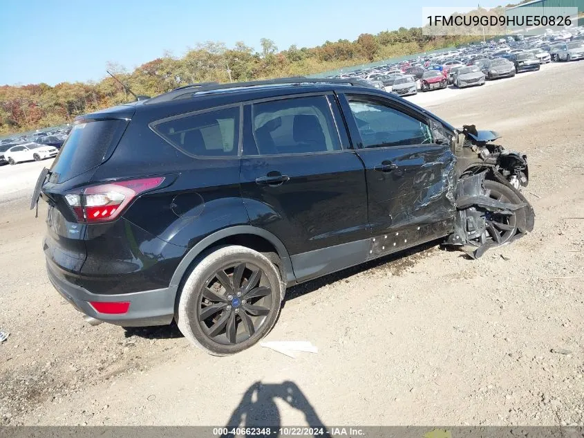 2017 Ford Escape Se VIN: 1FMCU9GD9HUE50826 Lot: 40662348