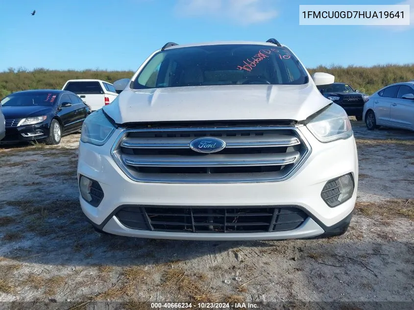 2017 Ford Escape Se VIN: 1FMCU0GD7HUA19641 Lot: 40666234