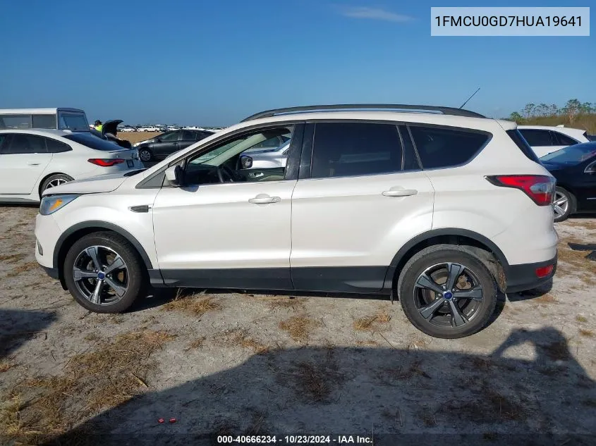 2017 Ford Escape Se VIN: 1FMCU0GD7HUA19641 Lot: 40666234