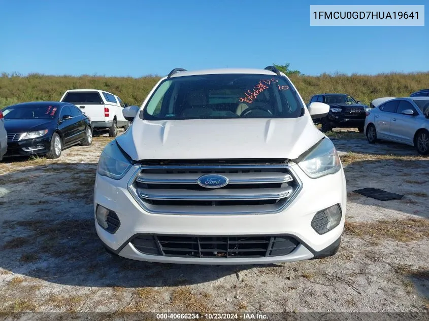 2017 Ford Escape Se VIN: 1FMCU0GD7HUA19641 Lot: 40666234