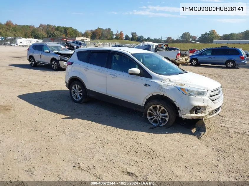 2017 Ford Escape Se VIN: 1FMCU9GD0HUB28141 Lot: 40672344