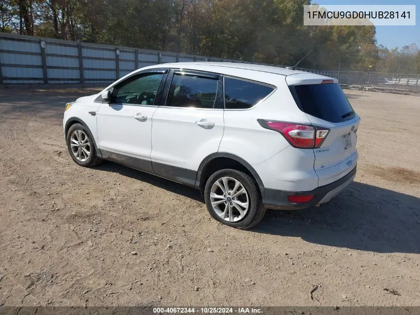 2017 Ford Escape Se VIN: 1FMCU9GD0HUB28141 Lot: 40672344