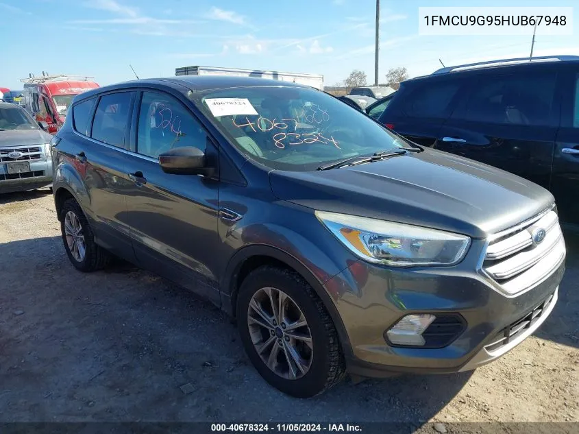 2017 Ford Escape Se VIN: 1FMCU9G95HUB67948 Lot: 40678324