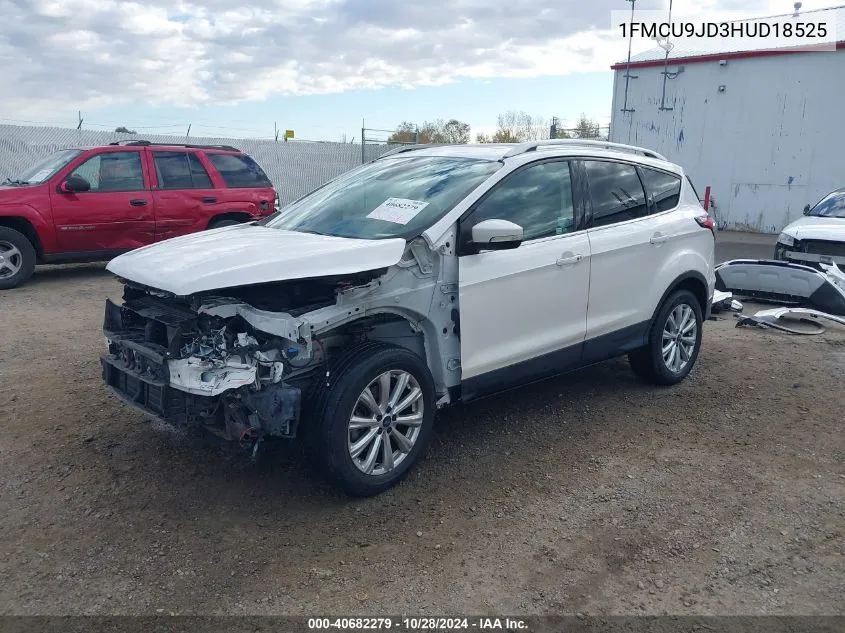 2017 Ford Escape Titanium VIN: 1FMCU9JD3HUD18525 Lot: 40682279