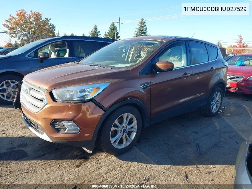 2017 Ford Escape Se VIN: 1FMCU0GD8HUD27529 Lot: 40683984