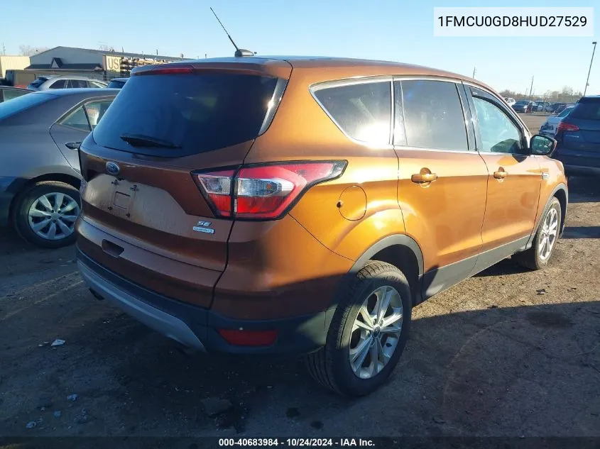 2017 Ford Escape Se VIN: 1FMCU0GD8HUD27529 Lot: 40683984