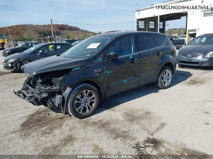 2017 Ford Escape Se VIN: 1FMCU9GD9HUA87654 Lot: 40686595