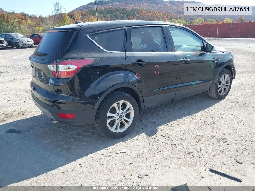 2017 Ford Escape Se VIN: 1FMCU9GD9HUA87654 Lot: 40686595