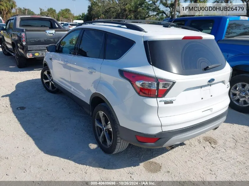 2017 Ford Escape Se VIN: 1FMCU0GD0HUB26479 Lot: 40689698