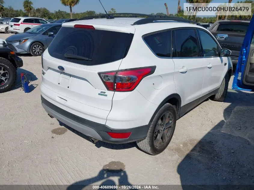 2017 Ford Escape Se VIN: 1FMCU0GD0HUB26479 Lot: 40689698