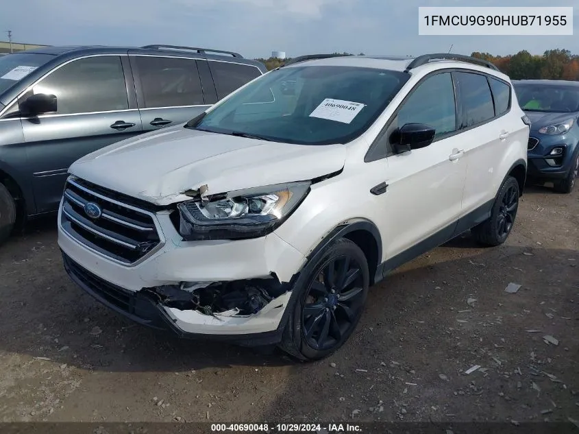 2017 Ford Escape Se VIN: 1FMCU9G90HUB71955 Lot: 40690048