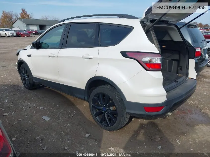 2017 Ford Escape Se VIN: 1FMCU9G90HUB71955 Lot: 40690048