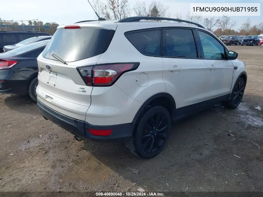 2017 Ford Escape Se VIN: 1FMCU9G90HUB71955 Lot: 40690048