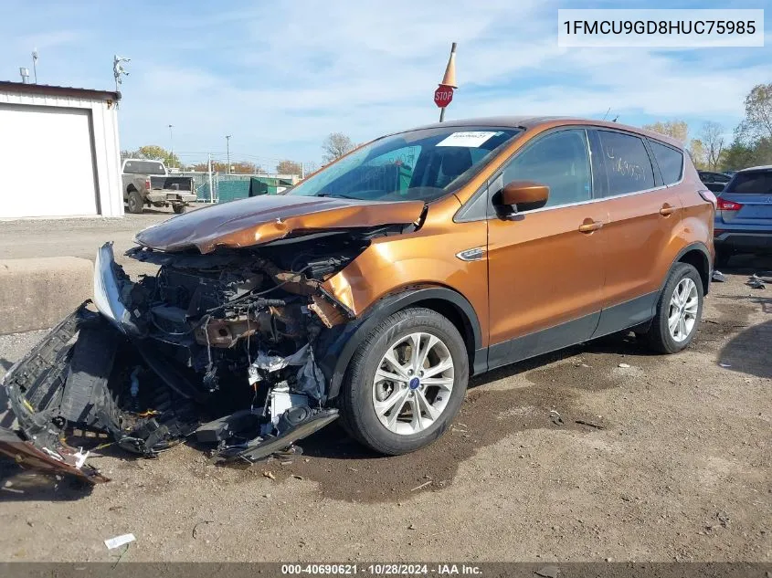 2017 Ford Escape Se VIN: 1FMCU9GD8HUC75985 Lot: 40690621