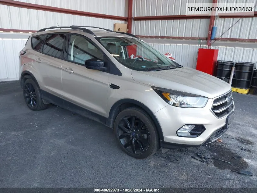 2017 Ford Escape Se VIN: 1FMCU9GDXHUD63663 Lot: 40692973