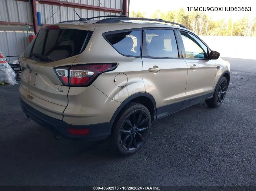 2017 Ford Escape Se VIN: 1FMCU9GDXHUD63663 Lot: 40692973