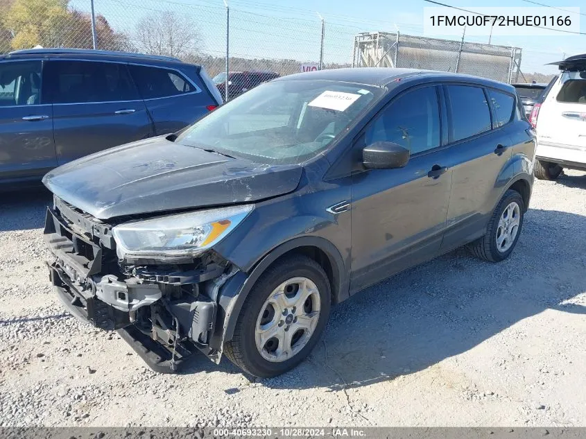 2017 Ford Escape S VIN: 1FMCU0F72HUE01166 Lot: 40693230