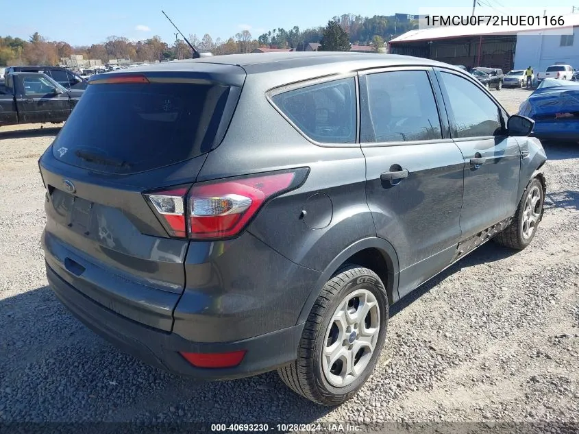 2017 Ford Escape S VIN: 1FMCU0F72HUE01166 Lot: 40693230