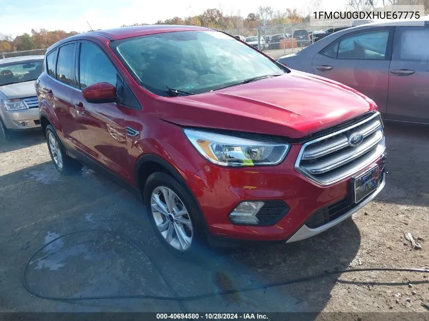 2017 Ford Escape Se VIN: 1FMCU0GDXHUE67775 Lot: 40694580