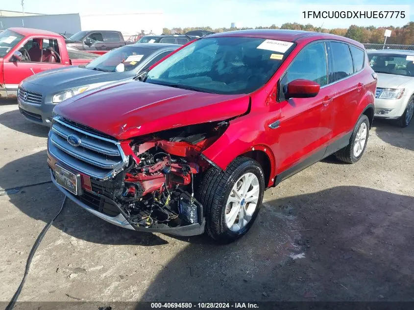 2017 Ford Escape Se VIN: 1FMCU0GDXHUE67775 Lot: 40694580