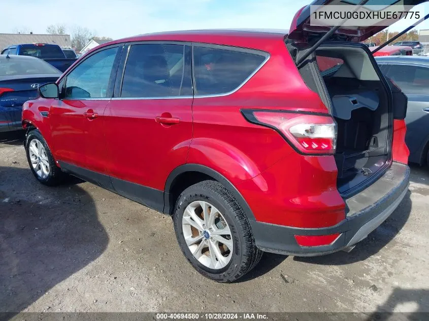 2017 Ford Escape Se VIN: 1FMCU0GDXHUE67775 Lot: 40694580