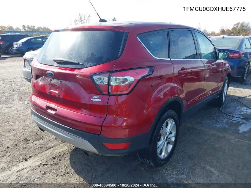 2017 Ford Escape Se VIN: 1FMCU0GDXHUE67775 Lot: 40694580