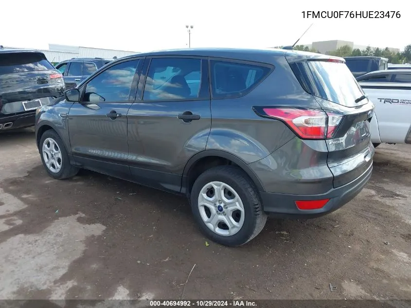 2017 Ford Escape S VIN: 1FMCU0F76HUE23476 Lot: 40694992