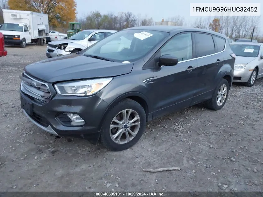 2017 Ford Escape Se VIN: 1FMCU9G96HUC32452 Lot: 40695101