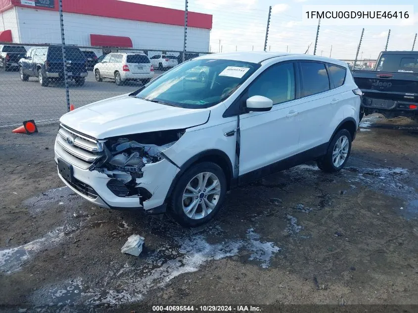 2017 Ford Escape Se VIN: 1FMCU0GD9HUE46416 Lot: 40695544