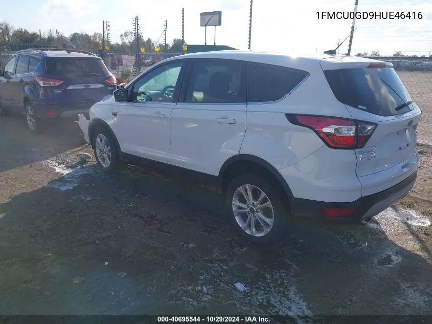 2017 Ford Escape Se VIN: 1FMCU0GD9HUE46416 Lot: 40695544