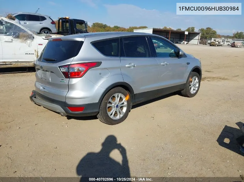 2017 Ford Escape Se VIN: 1FMCU0G96HUB30984 Lot: 40702596