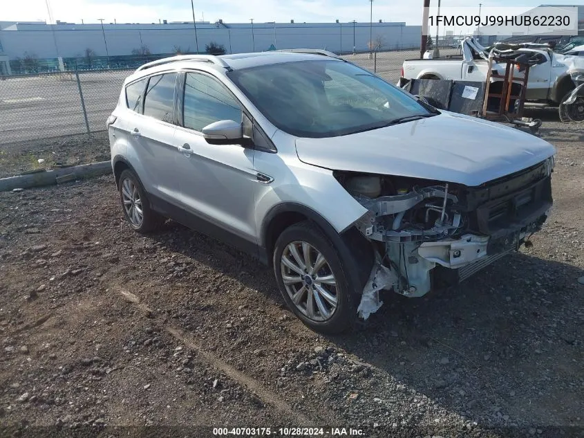 2017 Ford Escape Titanium VIN: 1FMCU9J99HUB62230 Lot: 40703175