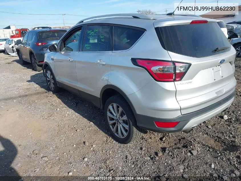 2017 Ford Escape Titanium VIN: 1FMCU9J99HUB62230 Lot: 40703175