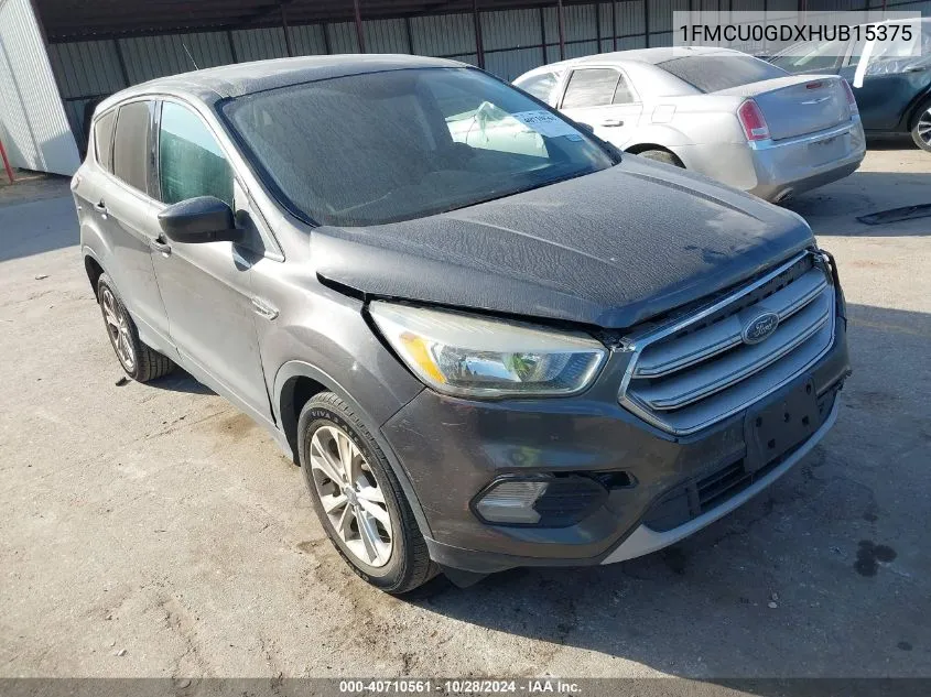 2017 Ford Escape Se VIN: 1FMCU0GDXHUB15375 Lot: 40710561