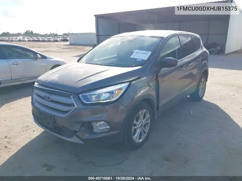 2017 Ford Escape Se VIN: 1FMCU0GDXHUB15375 Lot: 40710561