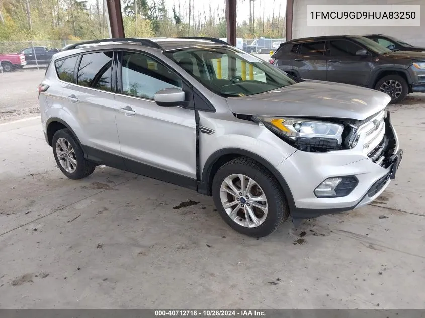 2017 Ford Escape Se VIN: 1FMCU9GD9HUA83250 Lot: 40712718