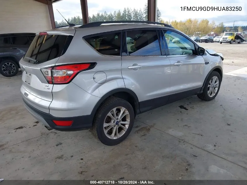 2017 Ford Escape Se VIN: 1FMCU9GD9HUA83250 Lot: 40712718