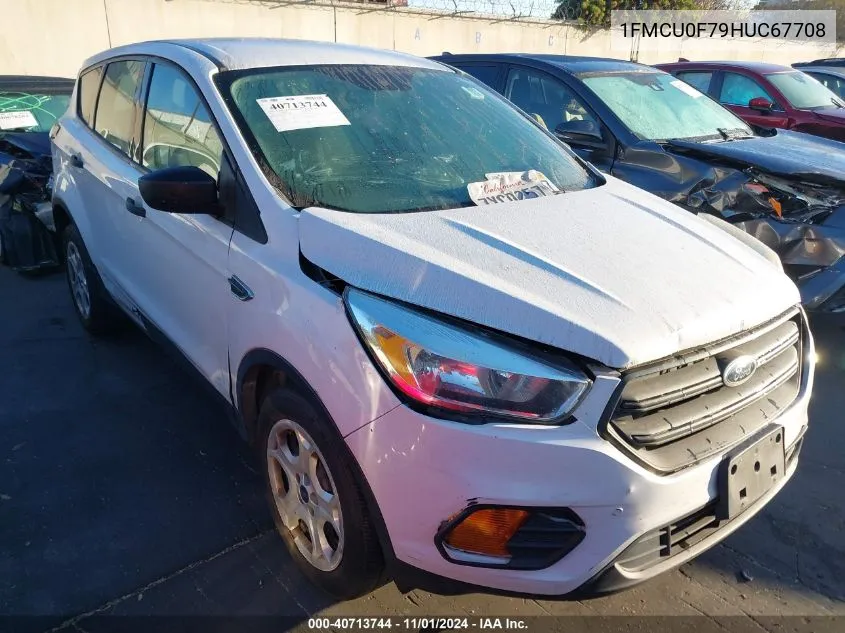 2017 Ford Escape S VIN: 1FMCU0F79HUC67708 Lot: 40713744